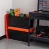 82 qt. Storage Box, Utility Tote, Orange/Black (3-Pack)