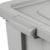 18 gallons. Plastic Storage Suitcases with Lids (6-Pack)