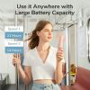 Portable Fan Mini Handheld Fan USB 4800mAh Recharge Hand Held Small Pocket Fan with Power Bank Flashlight Feature